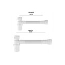 Ver imagem 3 de Sifao Sanfonado Universal Branco C/ Copo 7/8 (40,50mm) - Astra