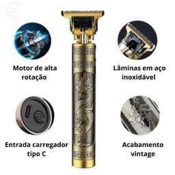 Máquina de Acabamento Profissional em Metal Dragão Vintage - 2