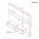Ver imagem 4 de Painel para TV até 49 Polegadas Eros Notável Freijo Trend Off White