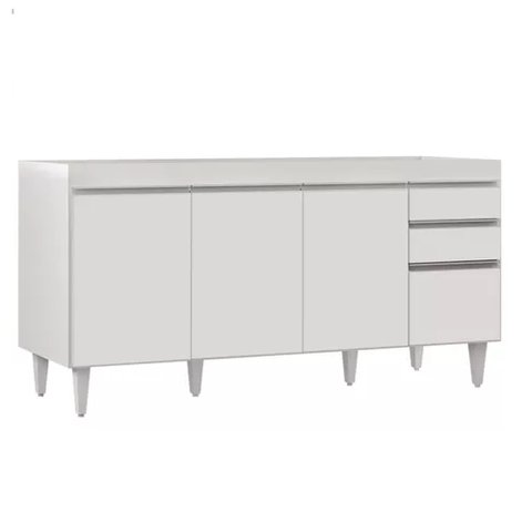 Balcão Gabinete para Pia 160cm 3 Portas Andreia - Ajl
