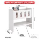 Ver imagem 5 de Mini Berço Reller Zain 3 em 1 Branco Brilho