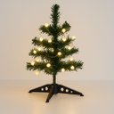 Ver imagem 1 de Árvore de Natal Iluminada 30cm 20 Bolinhas Led Branco Quente Enfeite de Mesa Prime