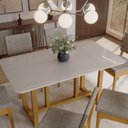 Ver imagem 7 de Conjunto Sala de Jantar 6 Lugares Retangular com Tampo de Vidro Mesa Filadélfia Cadeiras Miami