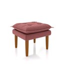 Ver mais imagens de Poltrona de Amamentação Quarto de Bebê Gracy com Puff Pés Palito Veludo Rosa G85 - Gran Belo