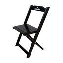 Ver imagem 4 de Kit 4 Conjuntos Mesa Dobrável Madeira 110x70 com 4 Cadeiras Personalizada Hei Preta - Cor: Preto