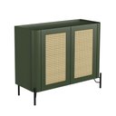 Ver imagem 2 de Buffet Bend 99 cm Porta Sextavada Incolar Musgo com Pé Preto