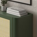 Ver imagem 4 de Buffet Bend 99 cm Porta Sextavada Incolar Musgo com Pé Preto