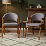 Kit 2 Cadeiras Sala de Jantar Premium com Braço Madeira Maciça Movellu Home - 1