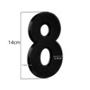 Ver imagem 2 de Número 8 Residencial Preto 14cm De Altura