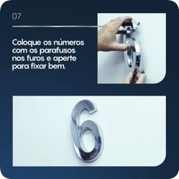 Número 8 Residencial Preto 14cm De Altura - 7