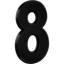 Ver imagem 1 de Número 8 Residencial Preto 14cm De Altura