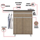 Ver imagem 6 de Tábua de Passar com Balcão 02 Portas Alice Castanho 119 Cm - D'rossi Drossi