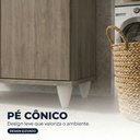 Ver imagem 6 de Tábua de Passar com Balcão 02 Portas Alice Castanho 119 cm - D’Rossi