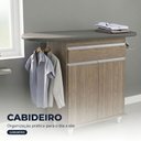 Ver imagem 4 de Tábua de Passar com Balcão 02 Portas Alice Castanho 119 cm - D’Rossi
