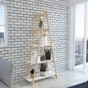 Ver imagem 1 de Estante Decorativa Triangular 4 Prateleiras Sarin Gaam Móveis