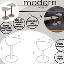 Ver imagem 6 de Conjunto Mesa de Centro Lateral de Canto Decorativo Mdf:gianduia