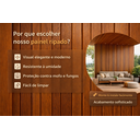 Ver imagem 5 de Painéis Ripados Wpc 18mm Imbuia 290x16cm - Revestimento Decorativo Parede Sala Quarto Cozinha