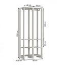 Ver imagem 2 de Guarda-Roupa Closet 2 Peças 2 Cabideiros e 6 Nichos Yes Nova Mobile