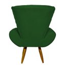 Ver imagem 4 de POLTRONA DECORATIVA PARA SALA EMILIA SUEDE VERDE PÉ CASTANHO – CLIQUE E DECORE