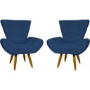 Ver imagem 1 de Kit 2 Poltronas Decorativas para Sala Emilia Suede - Clique e Decore
