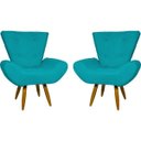 Ver imagem 1 de Kit 2 Poltronas Decorativas para Sala Emilia Suede - Clique e Decore