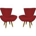 Ver imagem 1 de Kit 2 Poltronas Decorativas para Sala Emilia Suede - Clique e Decore