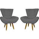 Ver imagem 1 de Kit 2 Poltronas Decorativas para Sala Emilia Suede - Clique e Decore
