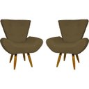 Ver imagem 1 de Kit 2 Poltronas Decorativas para Sala Emilia Suede - Clique e Decore