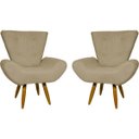 Ver imagem 1 de Kit 2 Poltronas Decorativas para Sala Emilia Suede - Clique e Decore