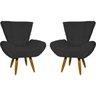 Kit 2 Poltronas Decorativas para Sala Emilia Suede - Clique e Decore - 1