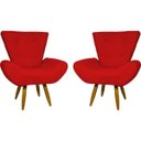 Ver imagem 1 de Kit 2 Poltronas Decorativas para Sala Emilia Suede - Clique e Decore