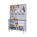 Ver imagem 2 de Armário de Cozinha 6 Portas 3 de Vidro 2 Gavetas Regina Itatiaia