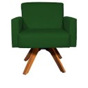 Ver imagem 1 de Poltrona Decorativa para Sala Hope Base Giratória Clique e Decore Suede