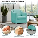 Ver imagem 5 de Poltrona Decorativa Mila Confortável para Sala Recepção Manicure Pés Cromado - Clique e Decore