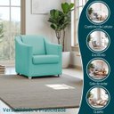 Ver imagem 7 de Poltrona Decorativa Mila Confortável para Sala Recepção Manicure Pés Cromado - Clique e Decore