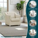 Ver imagem 7 de Poltrona Decorativa Mila Confortável para Sala Recepção Manicure Pés Cromado - Clique e Decore