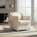 Ver imagem 1 de Poltrona Decorativa Mila Confortável para Sala Recepção Manicure Pés Cromado - Clique e Decore