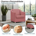 Ver imagem 5 de Poltrona Decorativa Mila Confortável para Sala Recepção Manicure Pés Cromado - Clique e Decore