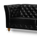 Ver imagem 5 de Sofá Para Barbearia Chesterfield 2 Lugares Preto Shop JM