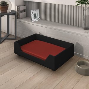 Cama Pet Cor Preta com Vermelho