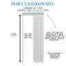 Mlt Porta Sanfonada Pvc 0,72 Branco Neve - 4