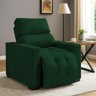 Poltrona Cadeira do Papai e Mamãe Reclinável Retrátil para Sala de Descanso Madri Verde - 3