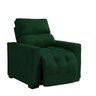 Poltrona Cadeira do Papai e Mamãe Reclinável Retrátil para Sala de Descanso Madri Verde - 1