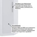 Ver imagem 4 de Guarda Roupa de Canto Diagonal Modulado 70cm 1 Porta Alpes Luciane Móveis