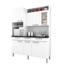 Ver imagem 1 de Armário de Cozinha 6 Portas 1 de Vidro 3 Gavetas Regina Itatiaia
