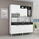 Ver imagem 1 de Armário de Cozinha 6 Portas 1 de Vidro 3 Gavetas Regina Itatiaia