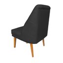 Ver imagem 6 de Kit 4 Cadeiras Paris + 2 Paris Retro Suede Preto Dominic Decor