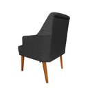 Ver imagem 4 de Kit 4 Cadeiras Paris + 2 Paris Retro Suede Preto Dominic Decor