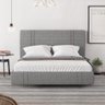 Cama Flutuante Star Queen em Linho Sky Box Cinza - 2