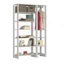 Ver imagem 1 de Closet Modulado 2 Peças com 1 Cabideiro e 9 Nichos Yes Nova Mobile